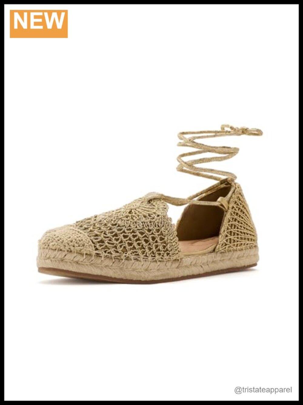 Platform Espadrille Sandals with Rope Wrapped Sole & Wraparound Ankle Tie